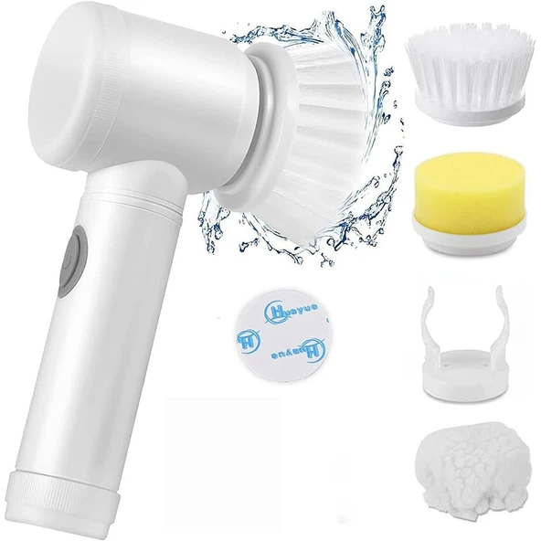 Sunup SN-20457 Çok Fonksiyonlu Banyo Mutfak Lavabo Şarjlı Temizlik Fırçası - Resim 2