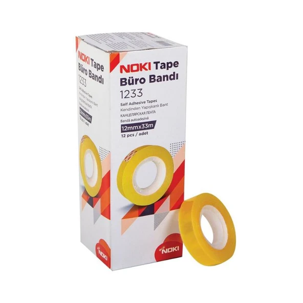 Noki 1233 Büro Bandı 12 mm x 33 m 12'li Paket