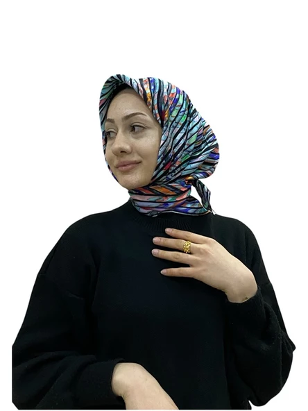 AKER İPEK KREP SATEN EŞARP 8986701 - 5