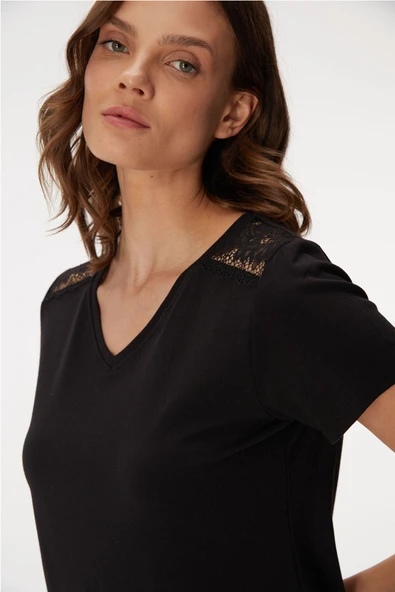 MAN11392 11392 Kadın T-Shirt ve Pantolon Takım - 3