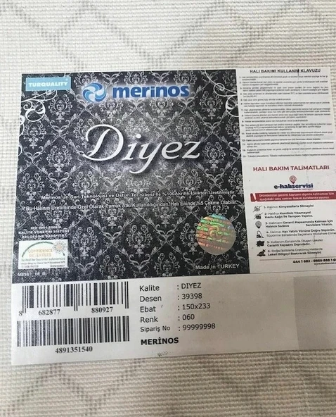 Merinos Halı 200x290 Diyez Koleksiyonu 39398-060 - 5