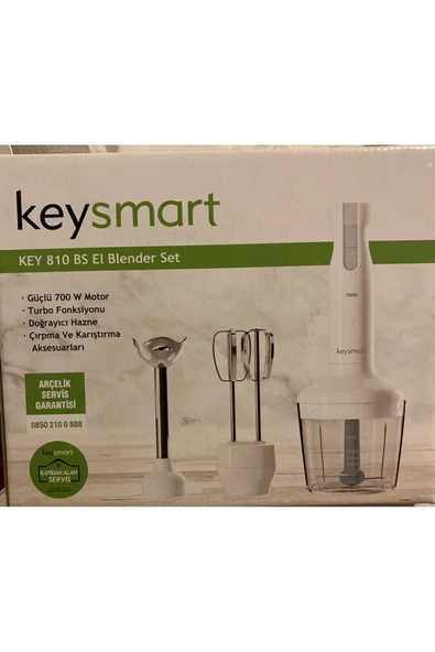 Arçelik Keysmart Key 810 BS El Blender Seti Beyaz  700W