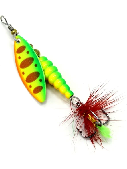 Captain 6050 Bugbao 9 gr 7.5 cm Alabalık Kaşığı - Alabalık Levrek Spin At Çek Lrf Turna Kaşığı Döner Kaşık Color:1