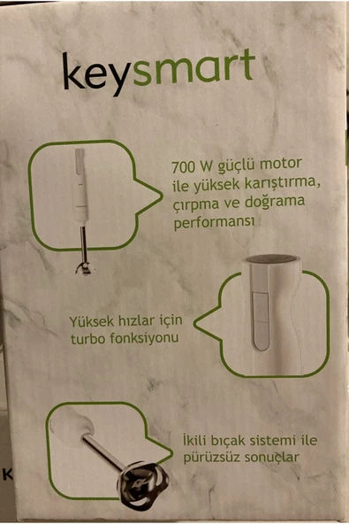 Arçelik Keysmart Key 810 BS El Blender Seti Beyaz 700W - 2