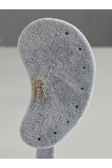 Rüya Kapanı Yıldız Model Kıkırdak Piercing Tragus Helix Altın Kaplama Gold Renk Küpe - 2