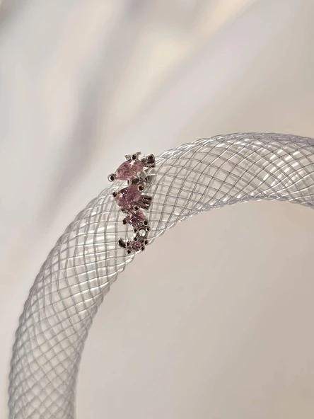 Deniz Atı Model Kıkırdak Piercing Tragus Helix Silver Gümüş Renk Küpe - 2