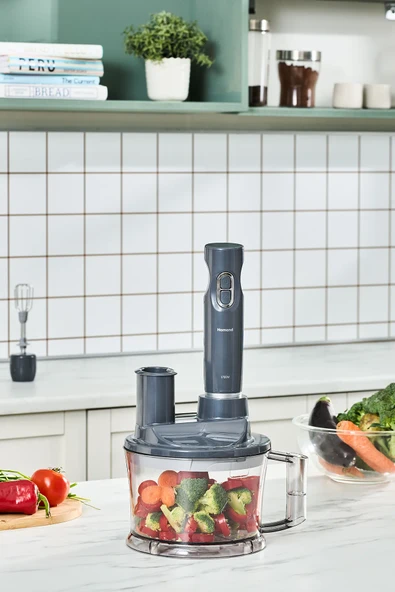 HOMEND Functionall 2843H 5 Fonksiyonlu Mutfak Robotu Antrasit 1700 W