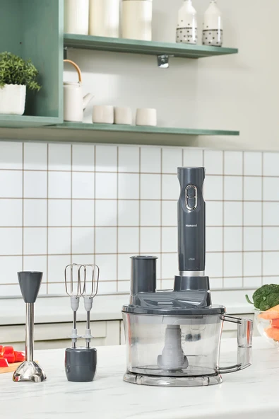 HOMEND Functionall 2843H 5 Fonksiyonlu Mutfak Robotu Antrasit 1700 W - 2
