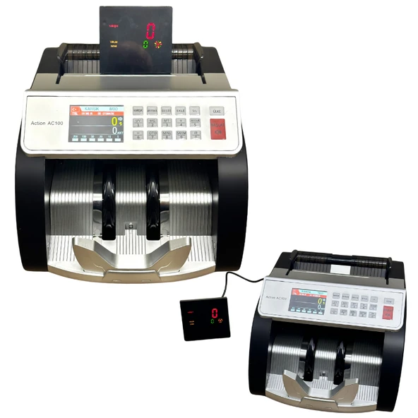 Action AC100 TL / EURO Kağıt Para Sayma Makinesi yeni - 3