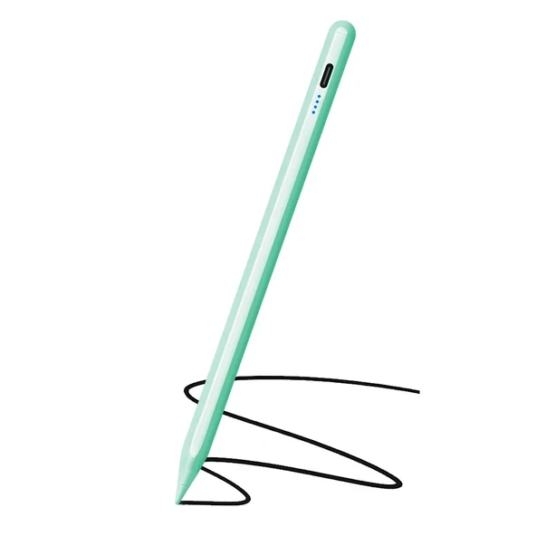 Mıknatıslı Stylus Kapasitif Dokunmatik Kalem Tüm Cihazlar Telefon ile Uyumlu Çizim Tasarım Tablet Kalemi - 5