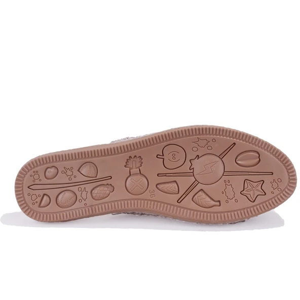 Dagoster DZA07-1155999 Ten Triko Spor Kadın Terlik - Resim 4