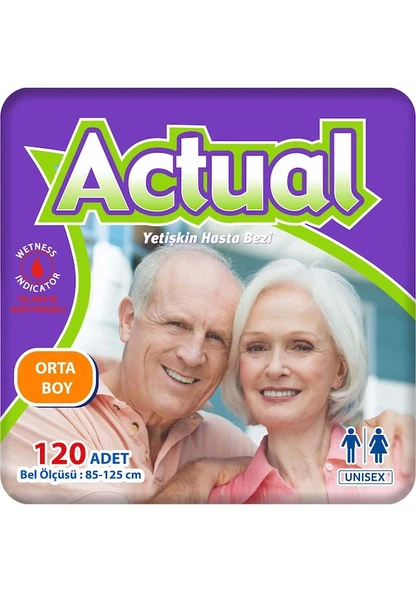 Actual Yetişkin Hasta Bezi Medium Beden 4 x 30'Lu - 2