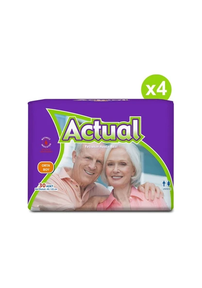 Actual Yetişkin Hasta Bezi Medium Beden 4 x 30'Lu - 3