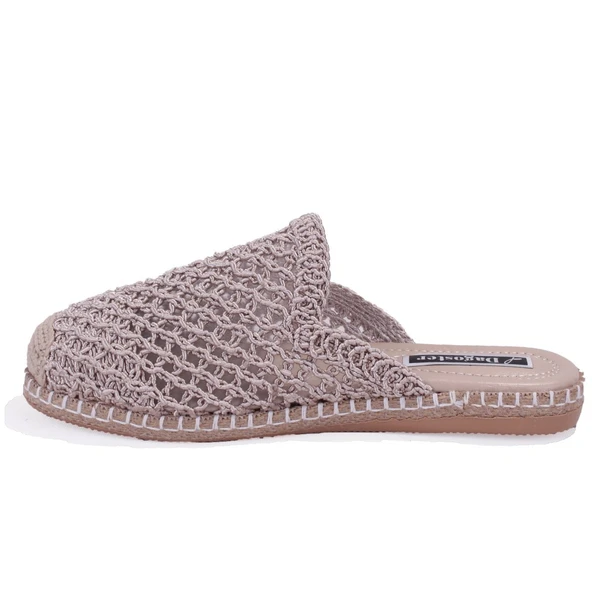 Dagoster DZA07-1155999 Ten Triko Spor Kadın Terlik - Resim 3