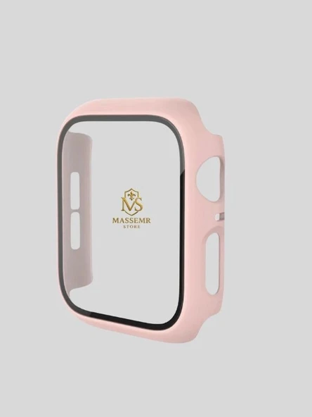 40mm Apple Watch Uyumlu Temperli Camlı Kasa Kılıf ve Ekran Koruyucu Tek Parça