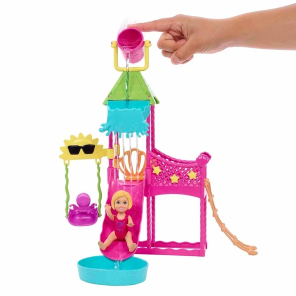 Barbie Skipper'ın Su Parkı Eğlencesi Oyun Seti HKD80 - Resim 3