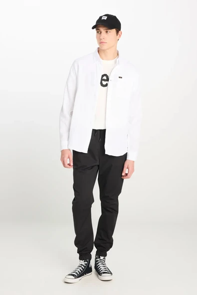 Lee Relaxed Fit Geniş Kesim %100 Pamuk Beyaz Gömlek - 3