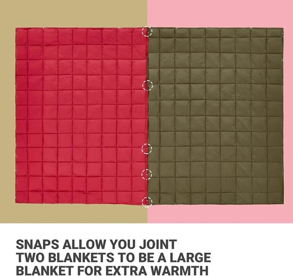 KingCam0p Smart 540 Kamp Battaniyesi Kırmızı - 5