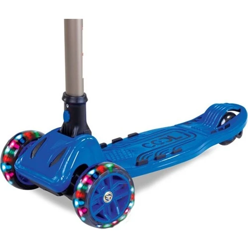 Cool Wheels Maxi Twist 6 + Işıklı 3 Tekerlekli Katlanabilir Scooter Mavi FR59182 - Resim 2