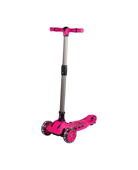 Cool Wheels Maxi Twist 6 + Işıklı 3 Tekerlekli Katlanabilir Scooter Pembe FR59144 ürün görseli 1