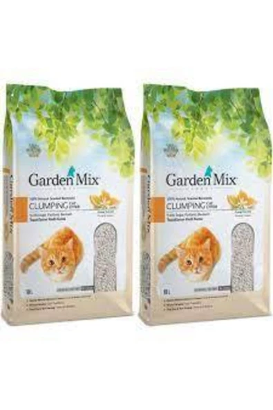Gardenmix Bentonit Portakallı Kedi Kumu İnce 10 Lt x 2 Adet