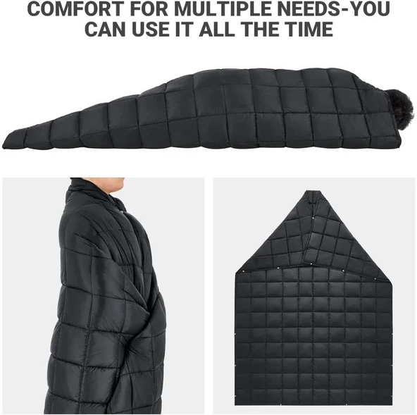 KingCamp Smart 540 Kamp Battaniyesi Siyah - 6