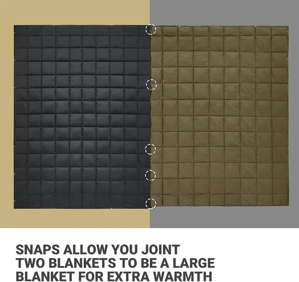 KingCamp Smart 540 Kamp Battaniyesi Siyah - 7