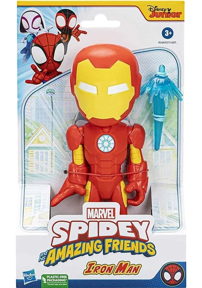 Spidey And His Amazing Friends Dev Figür Iron-Man F6164 F3711 Lisanslı Ürün - Resim 3