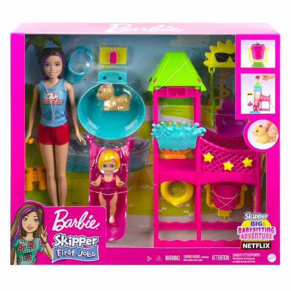 Barbie Skipper'ın Su Parkı Eğlencesi Oyun Seti HKD80 ürün görseli
