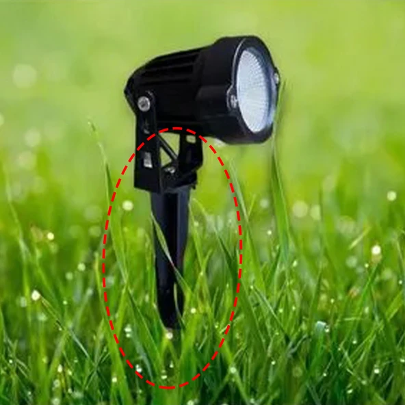 Çim kazık armatür Siyah Dış Mekan Led Ev Bahçe Aydınlatma lamba dekoratif tutucu A-1308 - 2