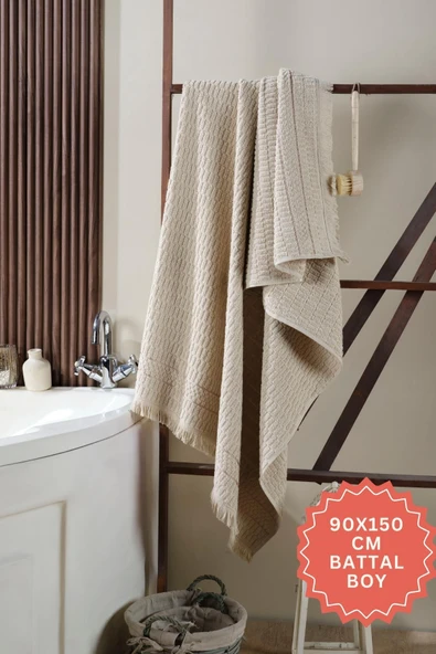 Daphne Banyo Havlusu 90x150 Cm %100 Pamuk Battal Boy - 9