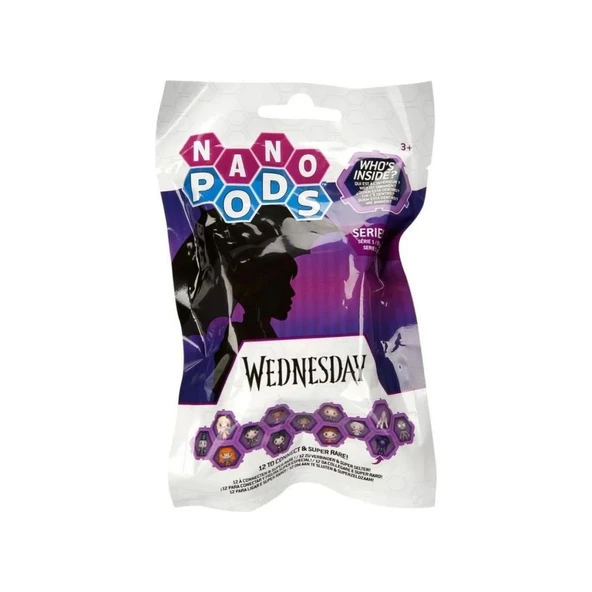 Nano Pods Blind Bag Sürpriz Figür Wednesday Lisanslı Ürün