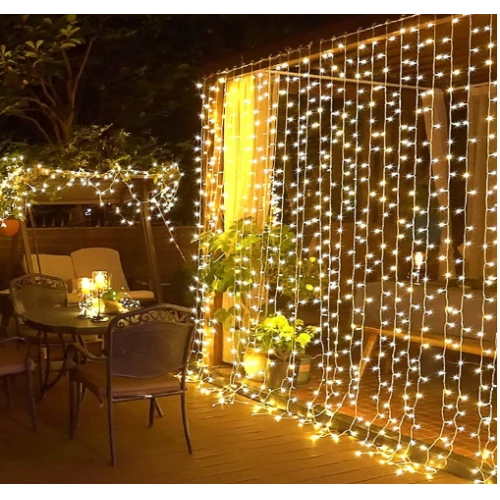2x2 Metre Perde Led Sarı Işık