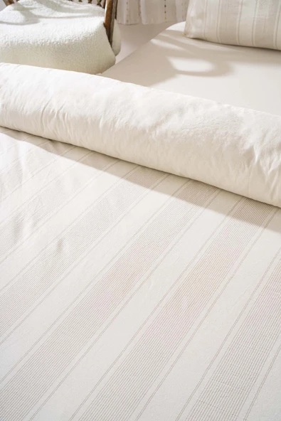 Rivaİstanbul Nenas Vizon Çift Kişilik Nevresim Takımı 4 Parça %100 Pamuklu - Resim 4