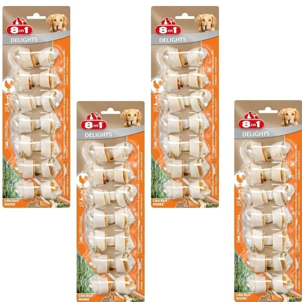 8in1 Delights Bones Köpek Ödülü X 4 Adet