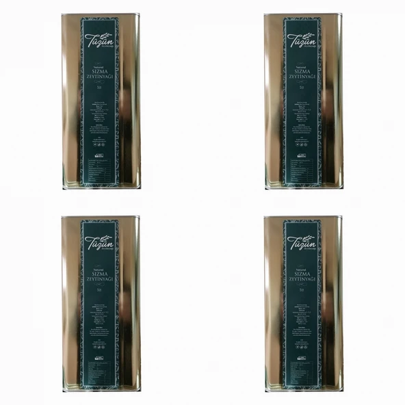 5 Lt x 4 Teneke Tüzün Natural Sızma Zeytinyağı - 2