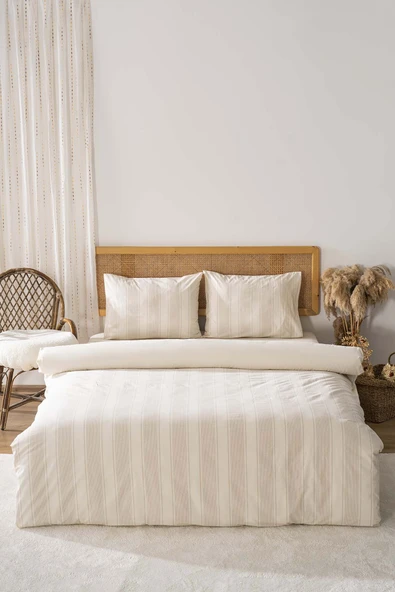 Rivaİstanbul Nenas Vizon Çift Kişilik Nevresim Takımı 4 Parça %100 Pamuklu - Resim 3