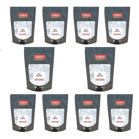 1 Kg x 10 Paket Yazar Mısır Nişastası - 2
