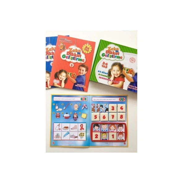 Zeka Yayınevi Yükselen Zeka 3-6 Yaş Zeka ve Dikkat Geliştirme Seti