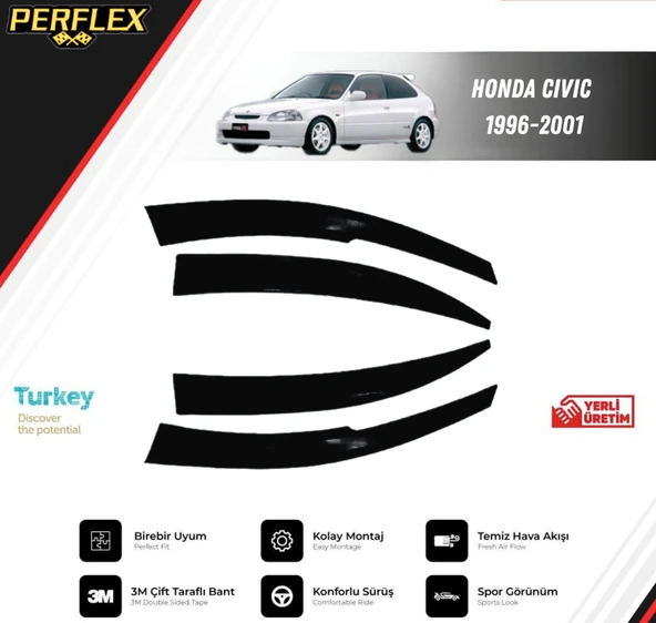 CAM RÜZGARLIĞI V2 MUGEN HONDA CIVIC 1996-2001