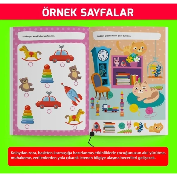 Yükselen Zeka Yükselen Zeka 3 Yaş Etkinlik Kitabım Seti (Z10 Sistemi)
