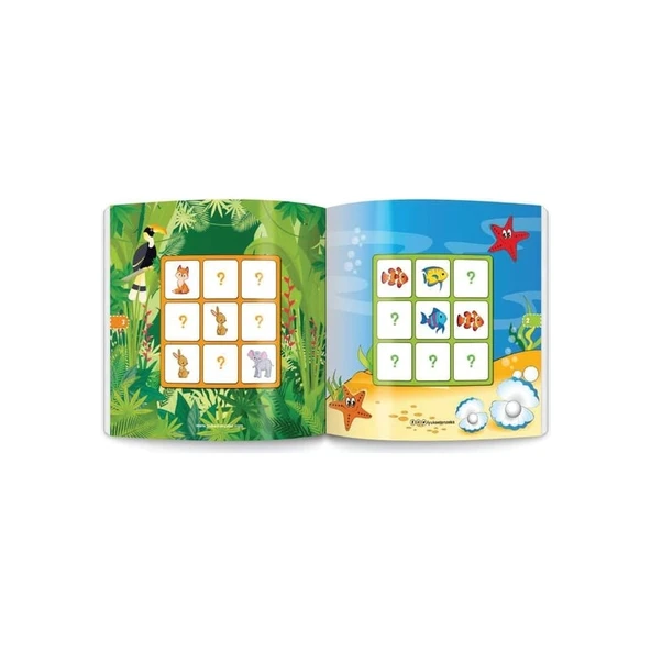 Yükselen Zeka Yükselen Zeka Yayınları 3-6 Yaş Stickerlı Sudoku Seti