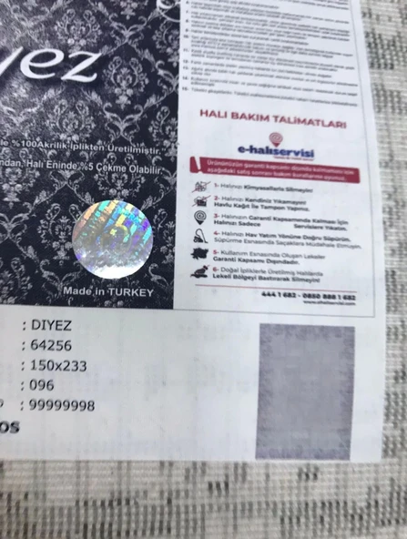 Merinos Halı 150x233 Diyez Koleksiyonu 64256-096 - 5