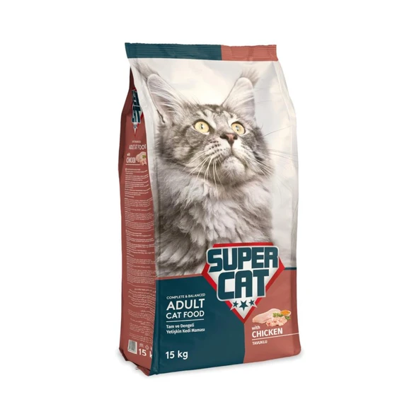 Super Cat Tavuklu Yetişkin Kedi Maması 15 Kg ürün görseli