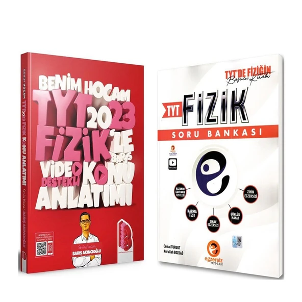Benim Hocam 2023 TYT Fizik Video Destekli Konu ve Egzersiz Soru Bankası Seti 2 Kitap