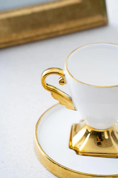 Acar Cruz Duo Gold 2 Kişilik Kahve Fincan Takımı SCT-06167 - 3