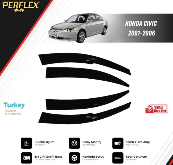 CAM RÜZGARLIĞI V2 MUGEN HONDA CIVIC 2001-2006