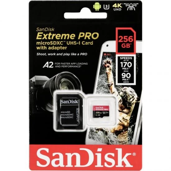 SanDisk Extreme Pro SDSDXXY-256G-GN4IN Class 10 UHS-I U3 V30 256 GB Hafıza Kartı - Outlet
