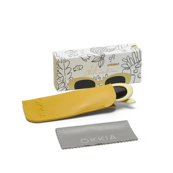 Okkialini Paris Bambina Çocuk Güneş Gözlüğü Krem 6/10 Yaş - 6