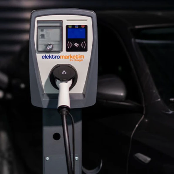 22kW 3 Faz 32A Tip 2 Soketli Elektrikli Araç Şarj İstasyonu Duvar Tipi - 7